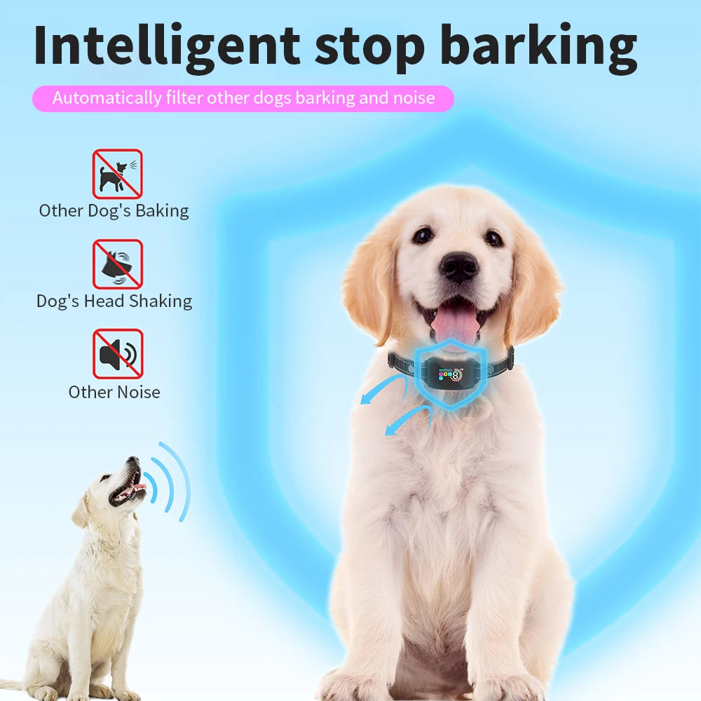 Smart Rechargeable Anti-Bark Dog Training Collar