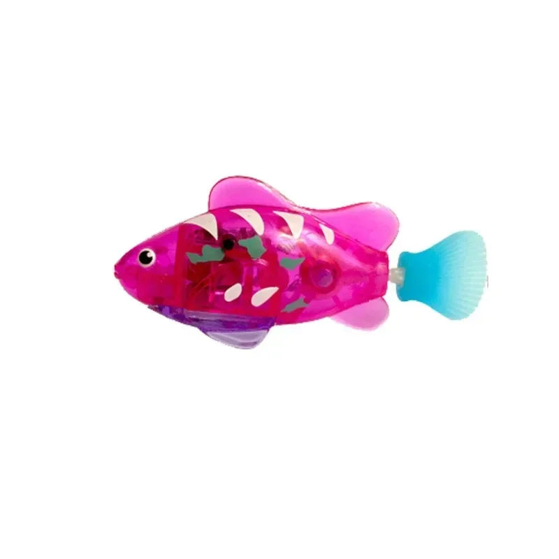 LED Interactive Swimming Robot Fish Cat Toy