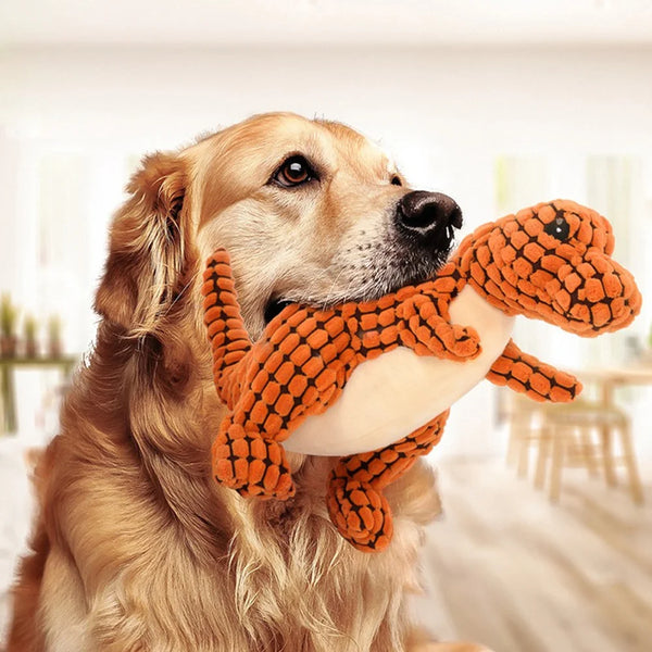 Plush Dinosaur Chew Toy for Cats & Dogs