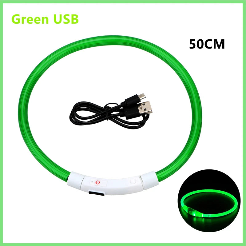 USB Rechargeable LED Pet Safety Collar