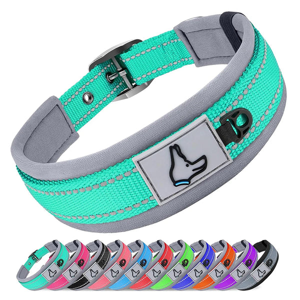 Padded Reflective Neoprene Dog Collar