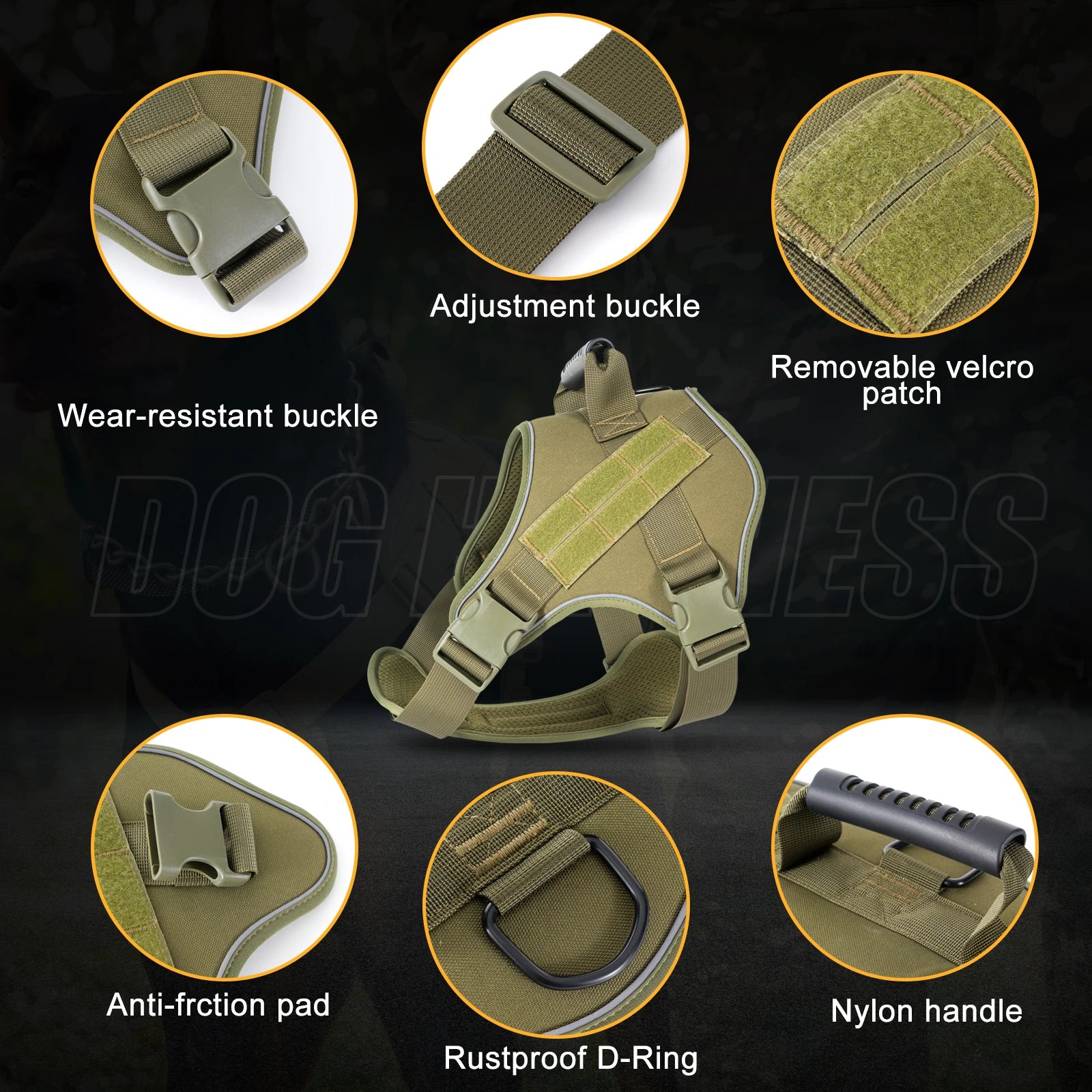 Tactical Explosion-Proof Dog Harness