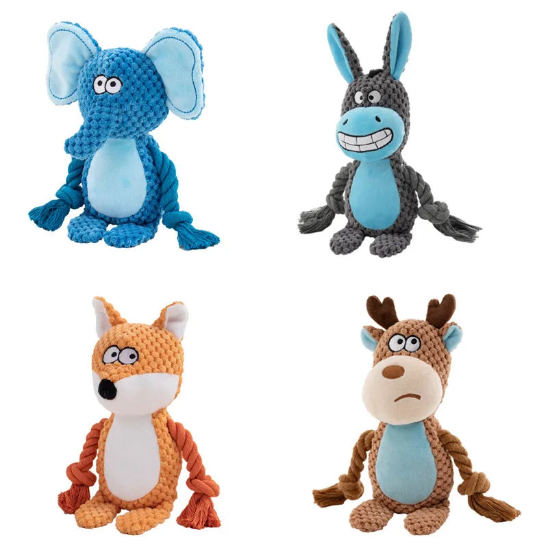 Bite-Resistant Plush Squeaky Dog Toy