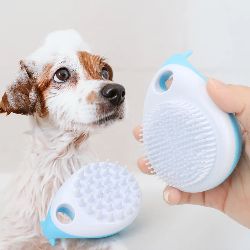 Soft Silicone Pet Bathing & Massage Brush