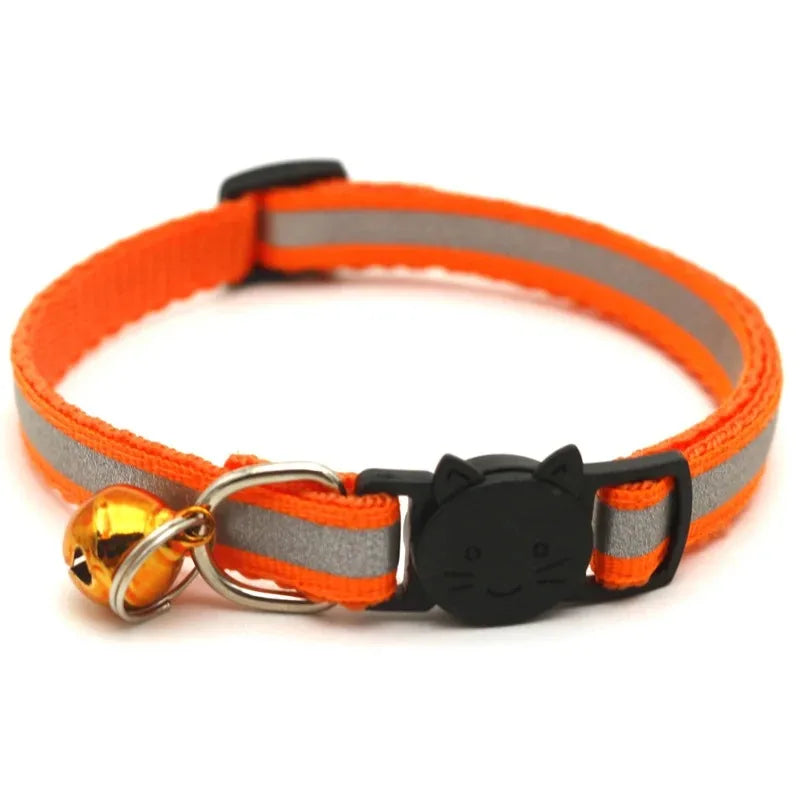 10PCS Adjustable Cat Collars with Bell