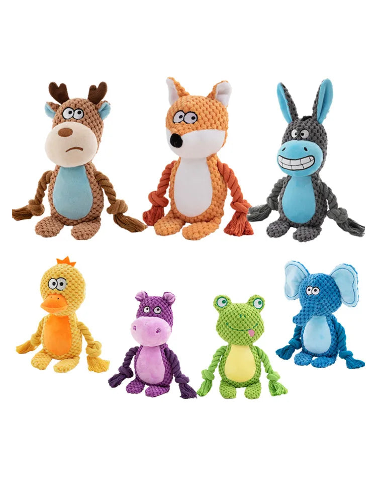 Bite-Resistant Plush Squeaky Dog Toy