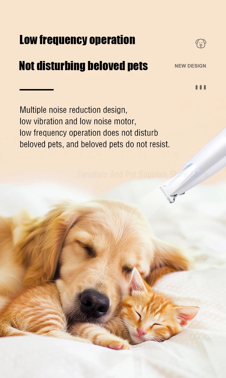 Waterproof Dog Paw Trimmer with LED Light