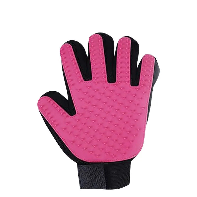 Pet Grooming Glove – Hair Remover & Massage Brush (6 Colors)