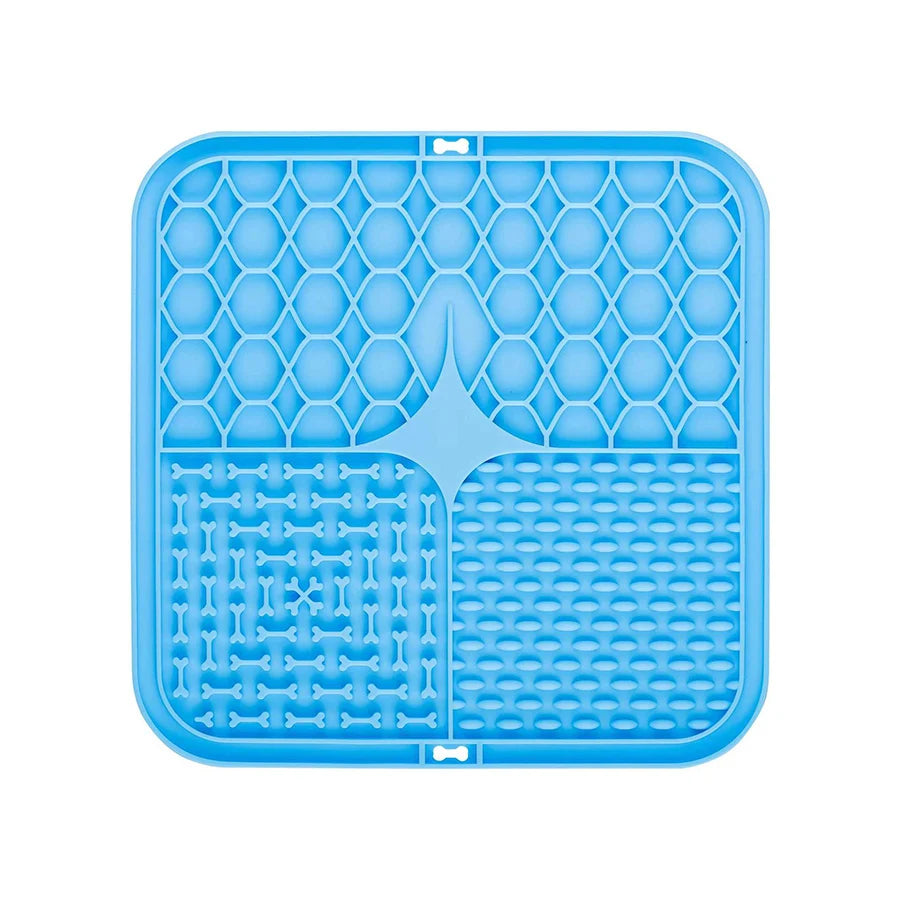 Silicone Pet Licking Pad – Slow Feeder with Suction Cups