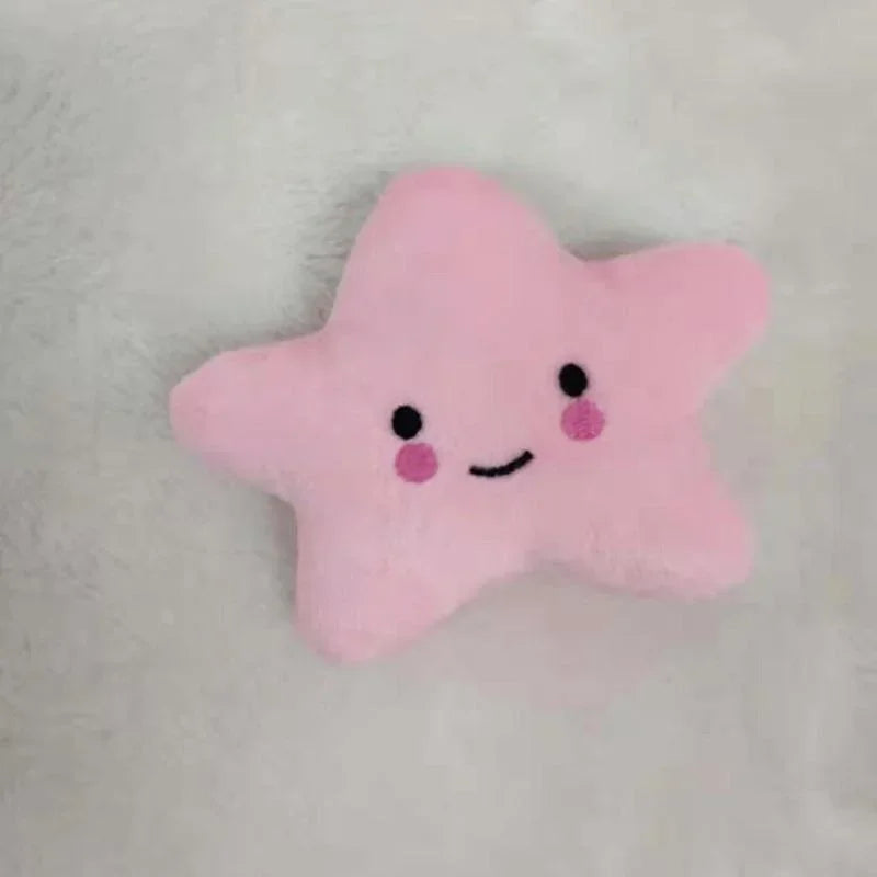 Plush Squeaky Pentagram Pet Toy