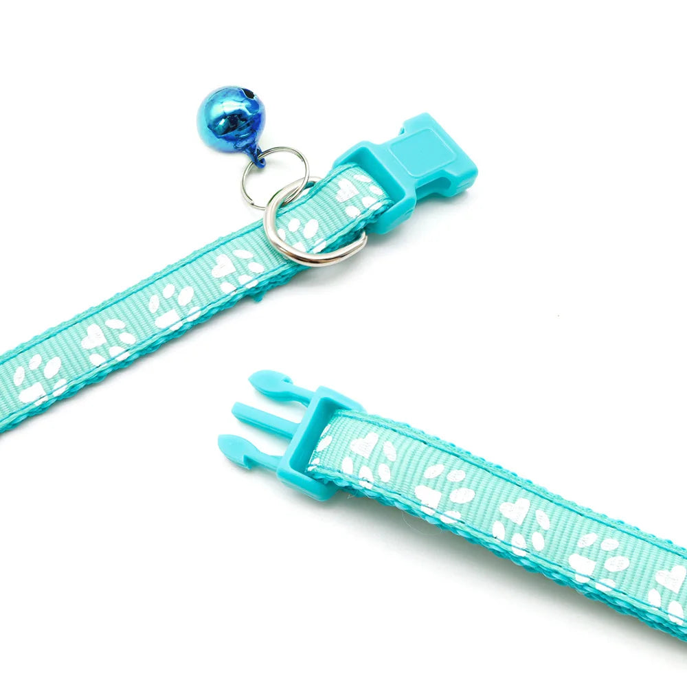 12pcs Mixed Color Pet Collars with Bell