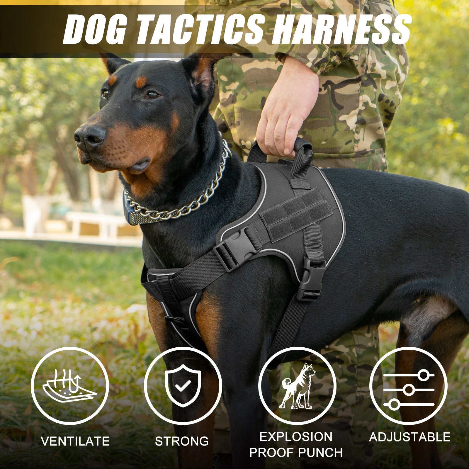 Tactical Explosion-Proof Dog Harness