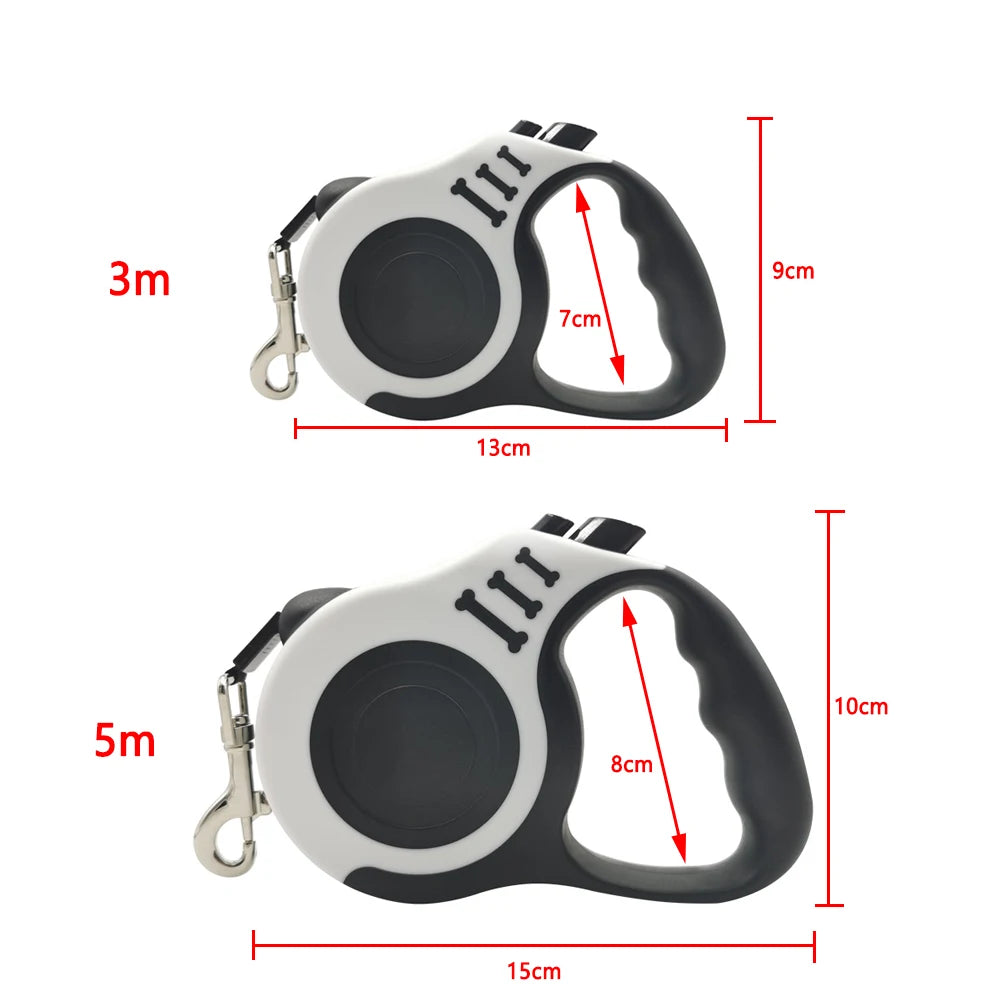 3m & 5m Retractable Nylon Dog Leash