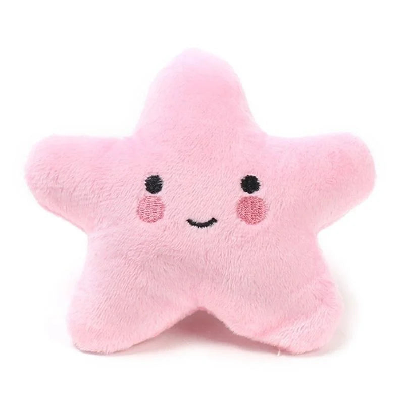 Plush Squeaky Pentagram Pet Toy