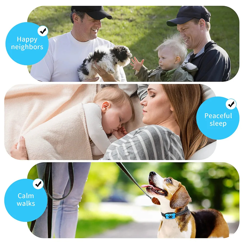 Waterproof USB Rechargeable Anti-Bark Dog Collar