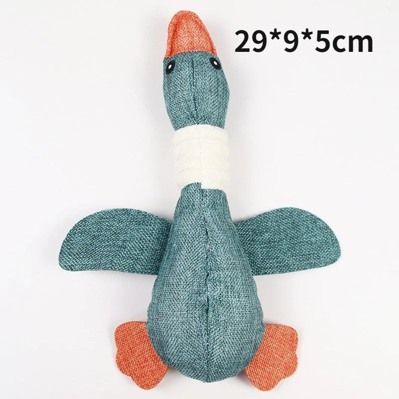 Plush Alligator Dog Chew Toy with Squeaker