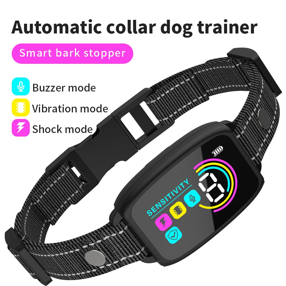 Smart Rechargeable Anti-Bark Dog Training Collar