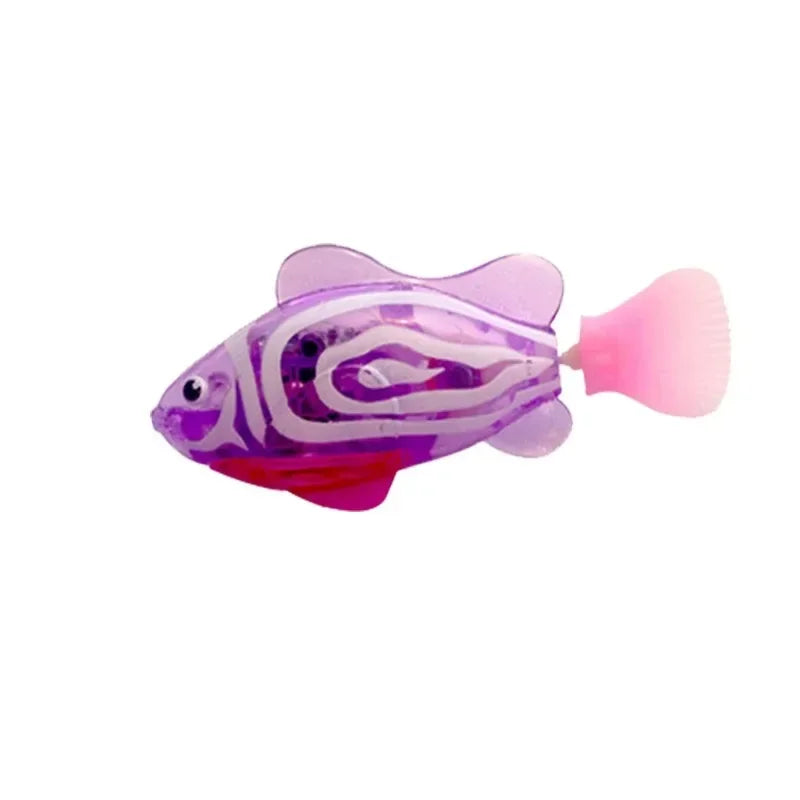 LED Interactive Swimming Robot Fish Cat Toy