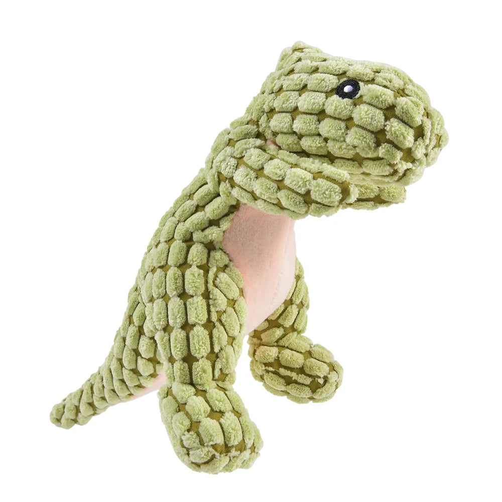Plush Dinosaur Chew Toy for Cats & Dogs