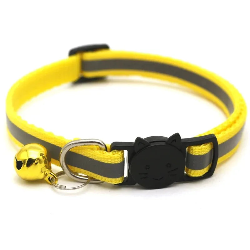 10PCS Adjustable Cat Collars with Bell