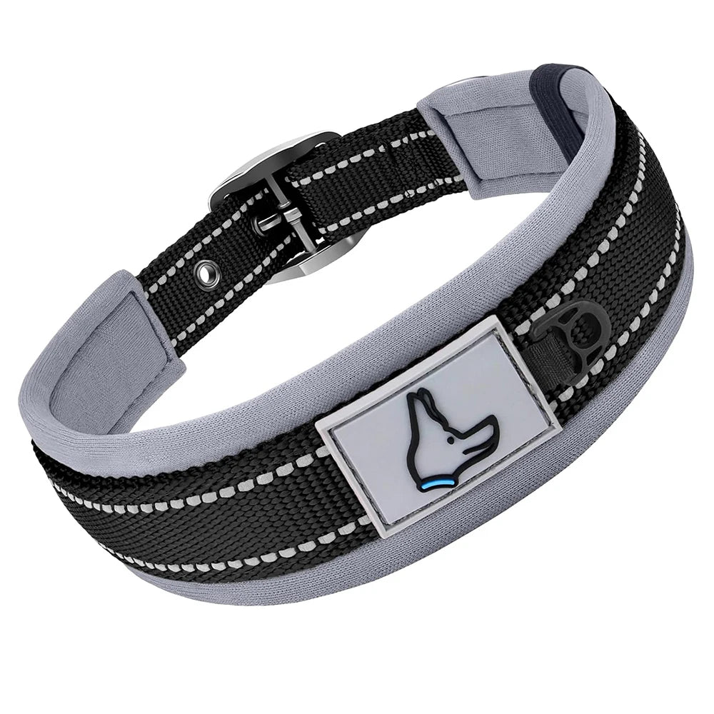 Padded Reflective Neoprene Dog Collar