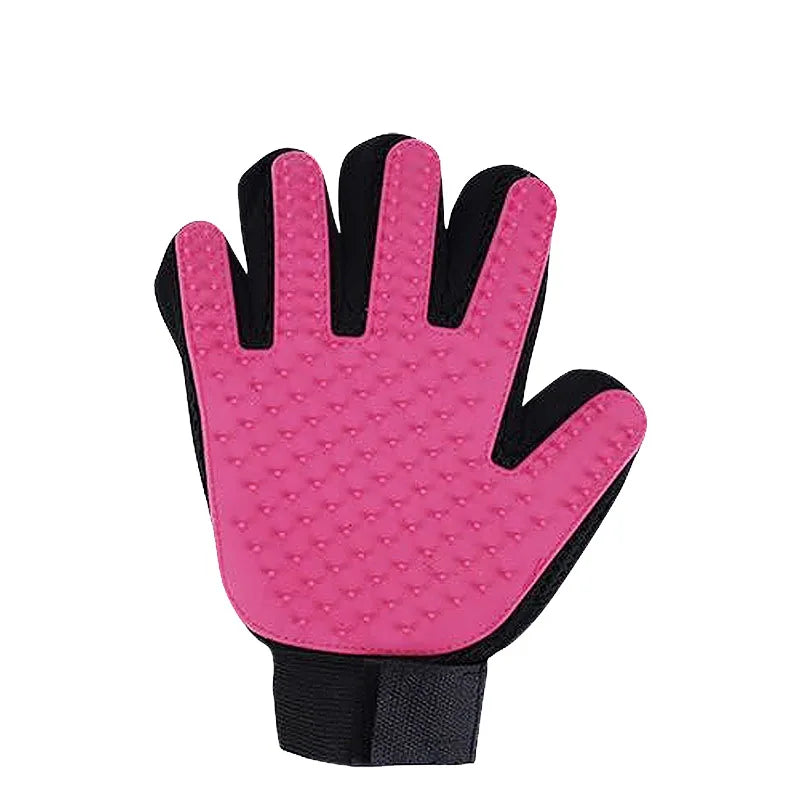 Pet Grooming Glove – Hair Remover & Massage Brush (6 Colors)