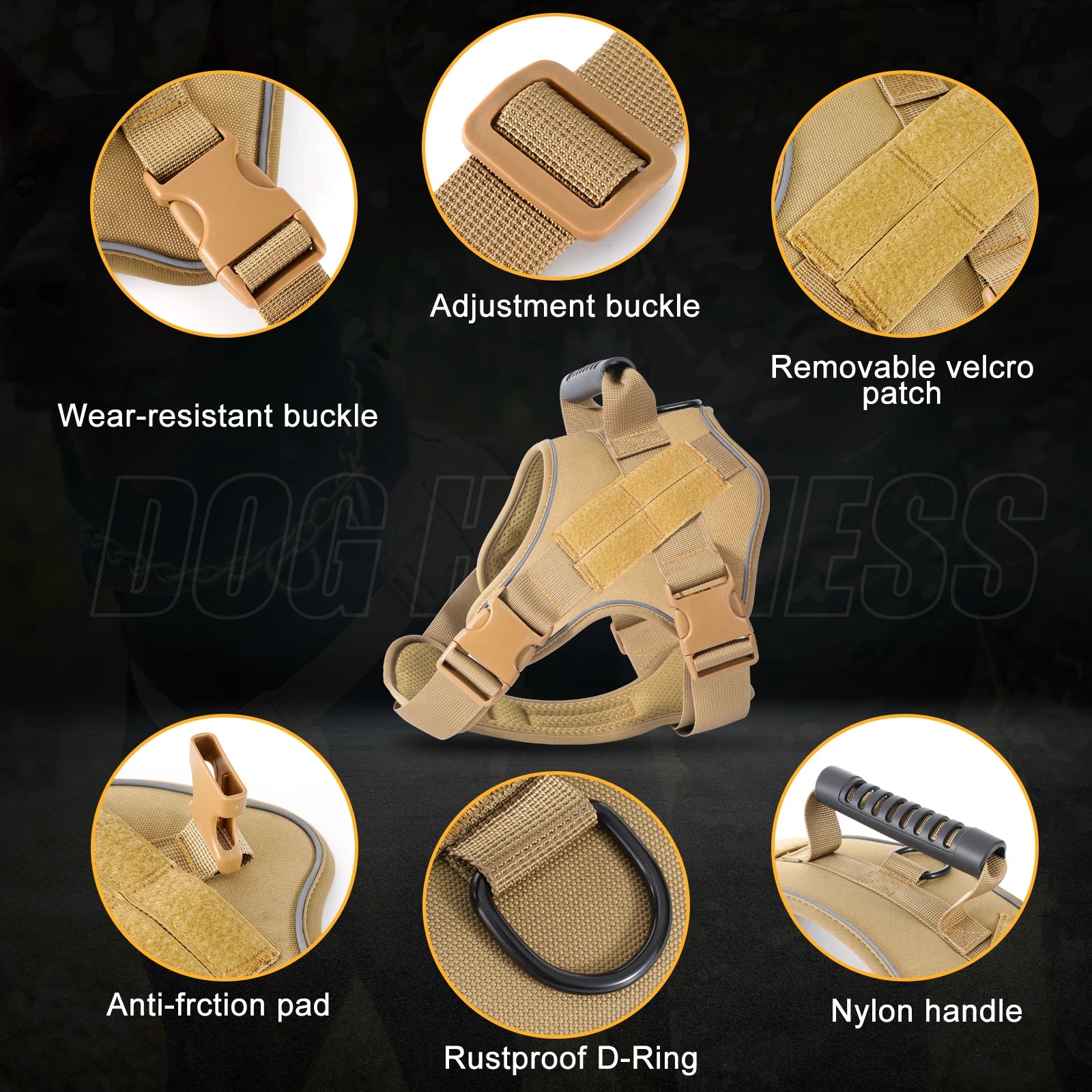 Tactical Explosion-Proof Dog Harness