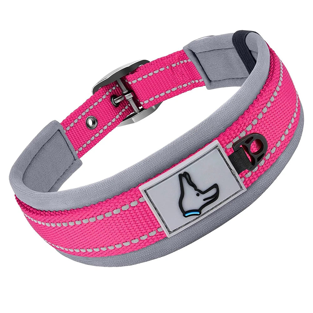 Padded Reflective Neoprene Dog Collar