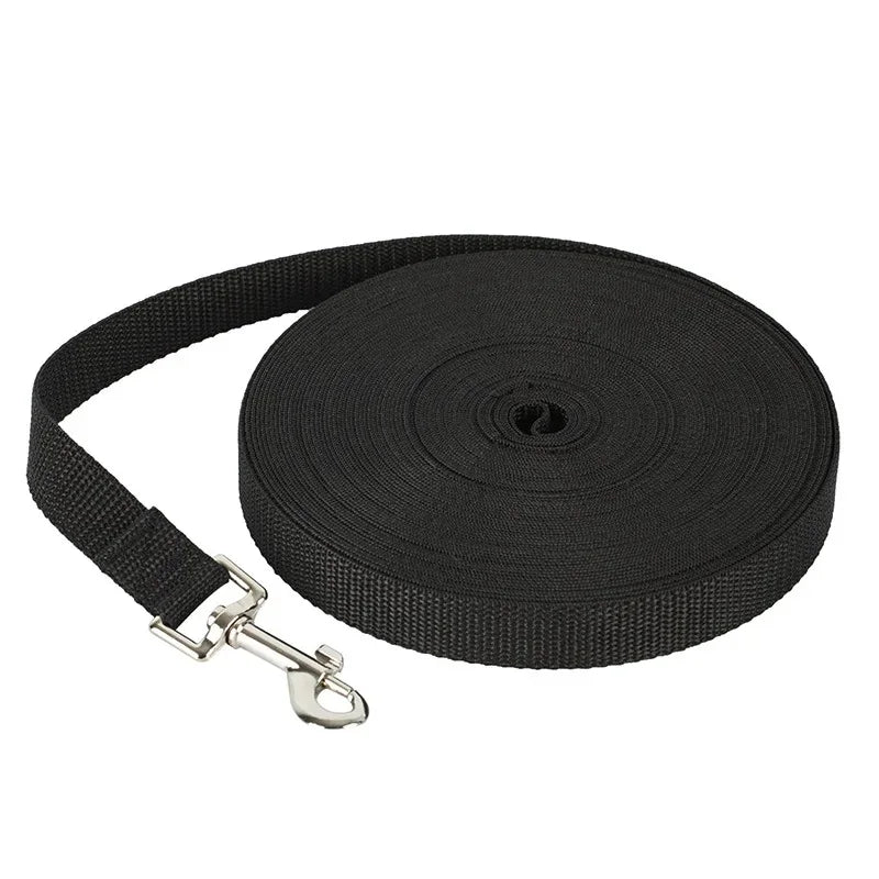 Long Nylon Dog Training Leash 10m–20m