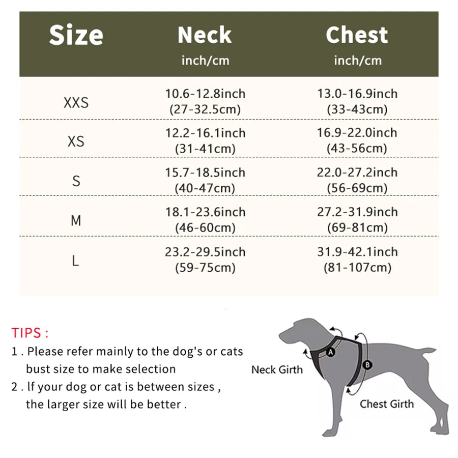 Reflective Waterproof Dog Harness Vest