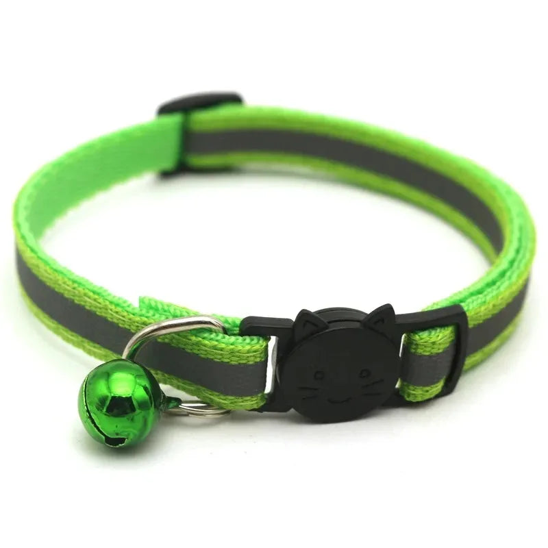 10PCS Adjustable Cat Collars with Bell