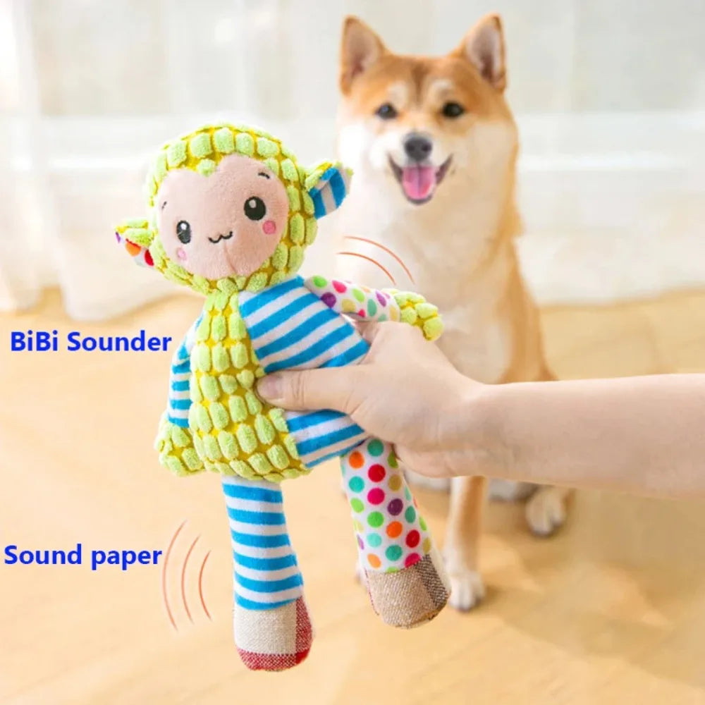 Bite-Resistant Plush Squeaky Pet Toy