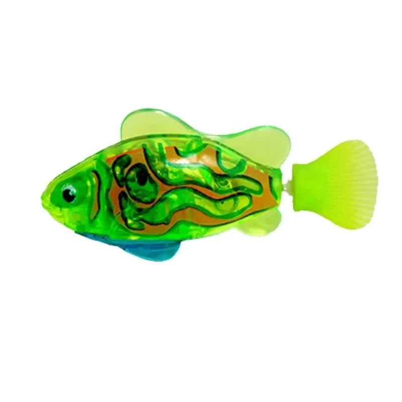 LED Interactive Swimming Robot Fish Cat Toy