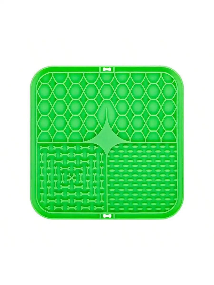 Silicone Pet Licking Pad – Slow Feeder with Suction Cups