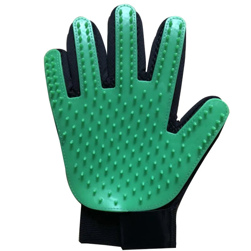 Pet Grooming Glove – Hair Remover & Massage Brush (6 Colors)