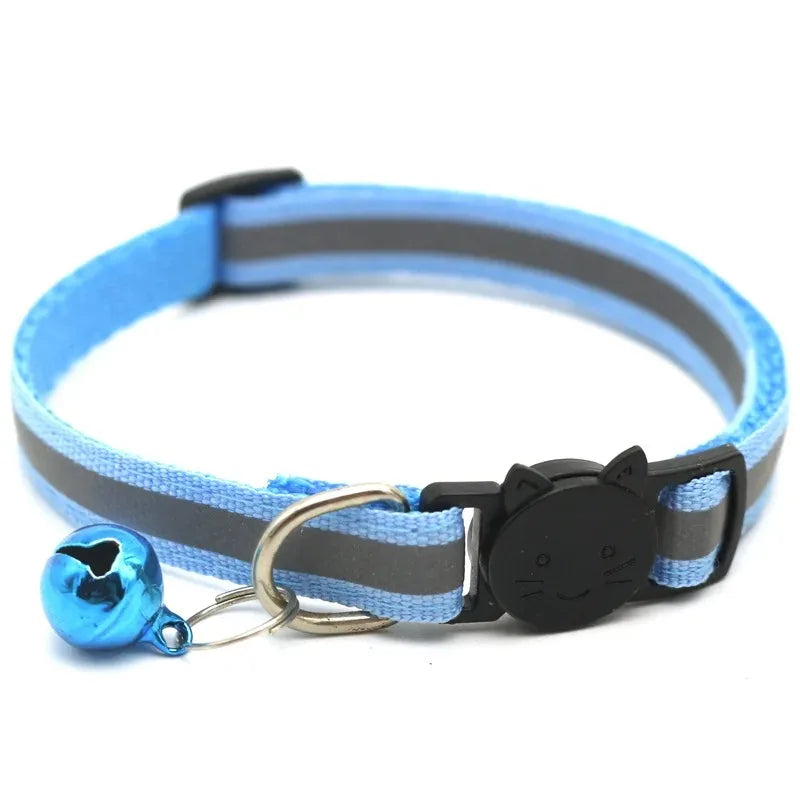 10PCS Adjustable Cat Collars with Bell