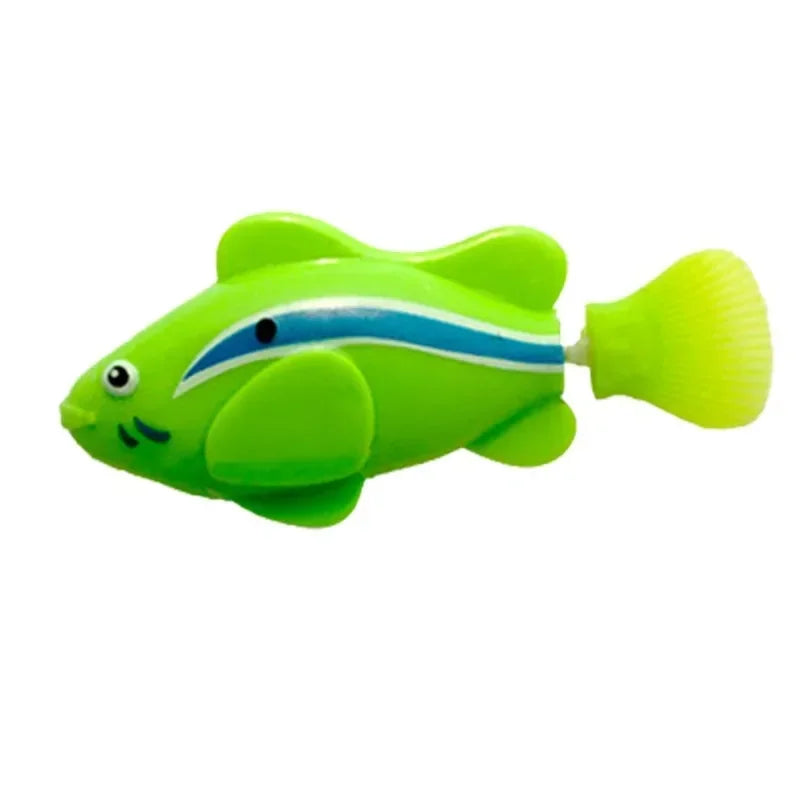 LED Interactive Swimming Robot Fish Cat Toy